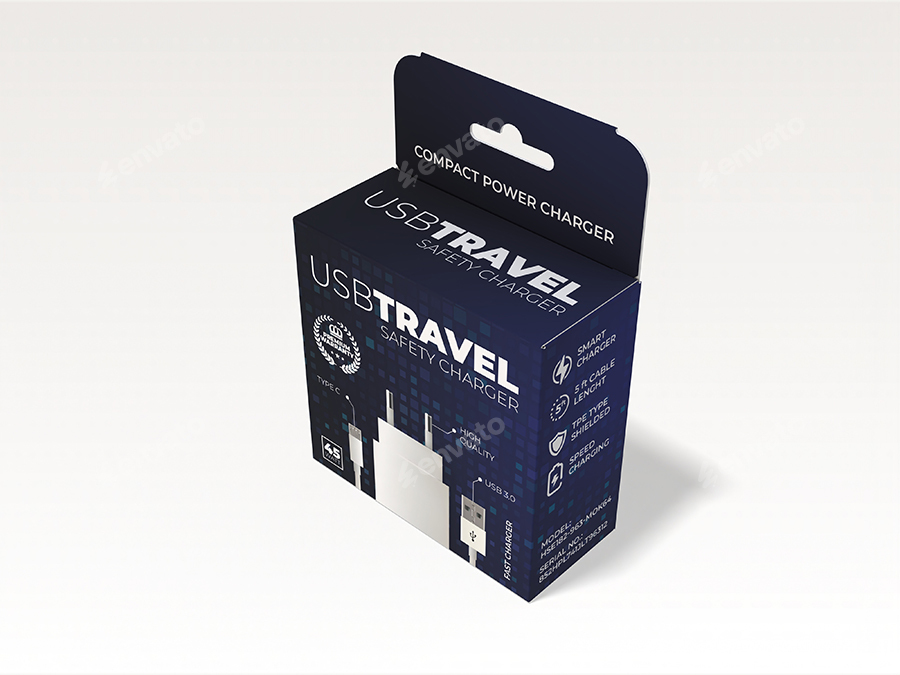 Mobile Phone Charger Template for Packaging 手机充电器包装(图5)